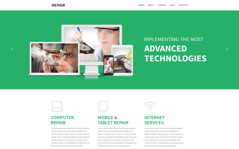 шаблон irepair drupal