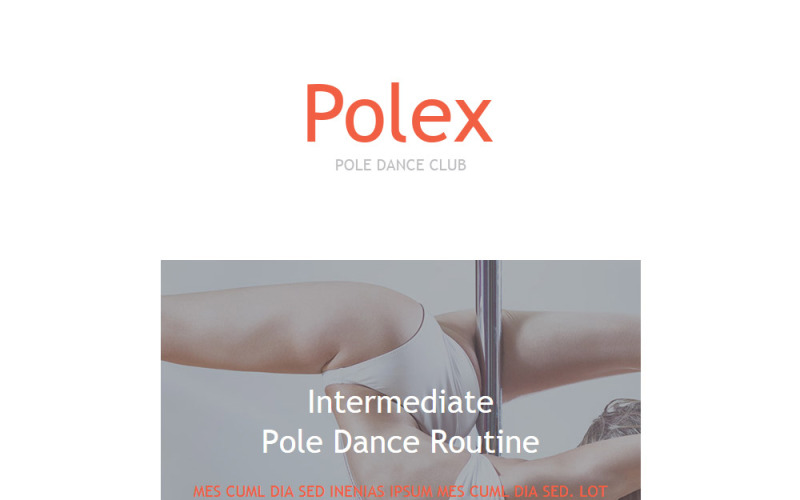 Modèle de Newsletter de Dance Studio Responsive