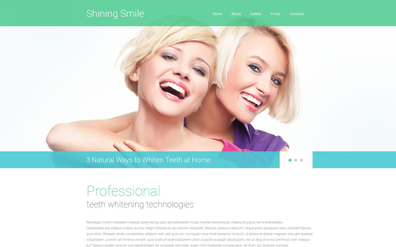 Modelo de site responsivo para odontologia