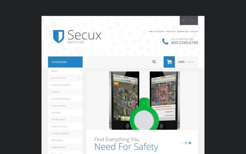 Szablon Secux OpenCart