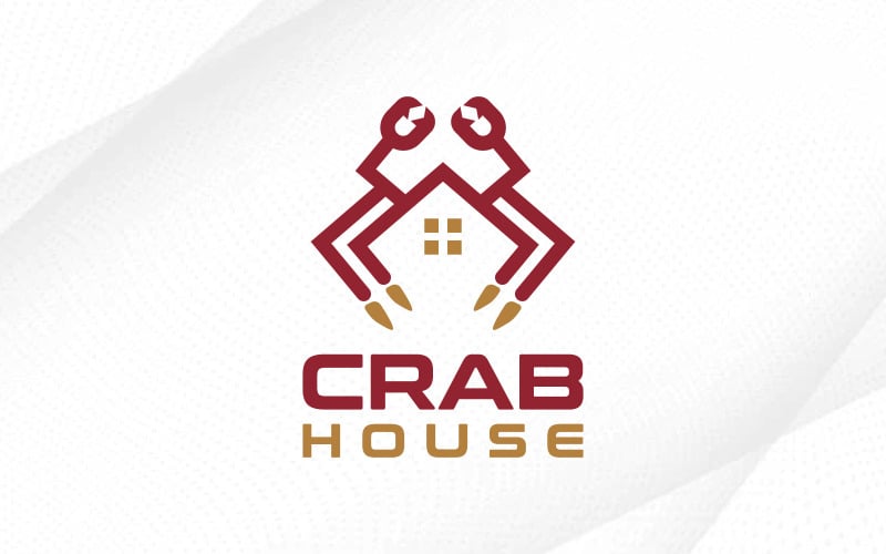Crab House Logo Design Crab and lobster logo