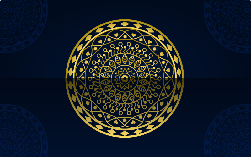 Design élégant de fond mandala