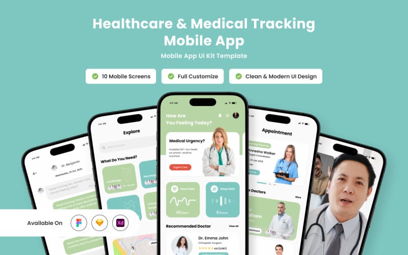 Healix - 医疗保健和医疗追踪移动应用