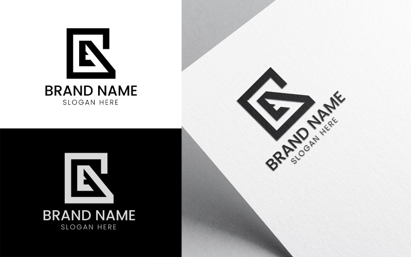 Logotipo da empresa com a letra GA ou AG - 996