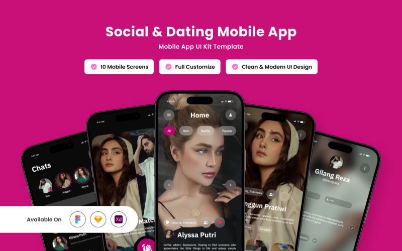 SoulMatey - Nästa generations UI-kit för social dejtingapp