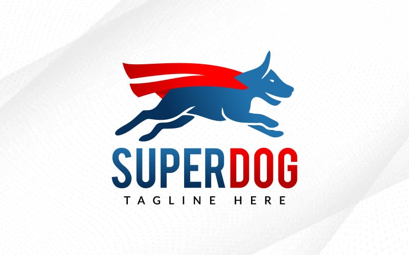 Super Hero Dog Logo Design