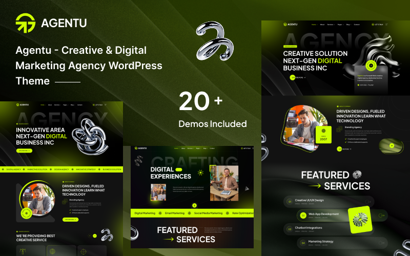 Agentu — Tema WordPress per agenzie digitali creative e portfolio