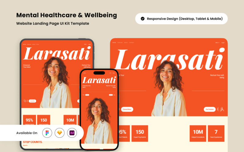 Larasati - 心理保健登陆页面