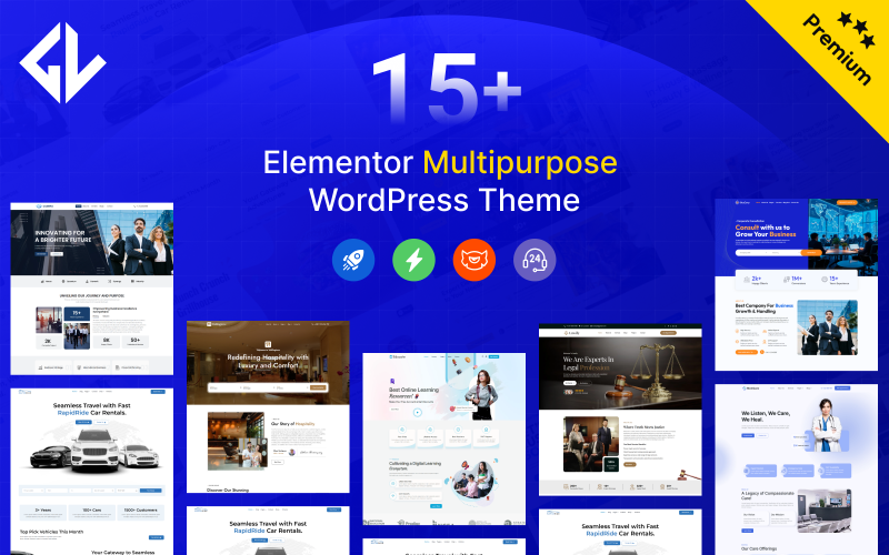 Zentro – Kreativt mångsidigt WordPress-tema med Elementor Page Builder