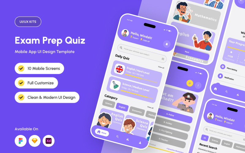 CerdasQ – UI-kit för studietest