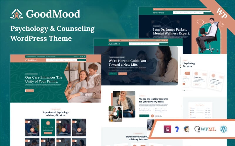 GoodMood - WordPress-tema för psykologi och rådgivning