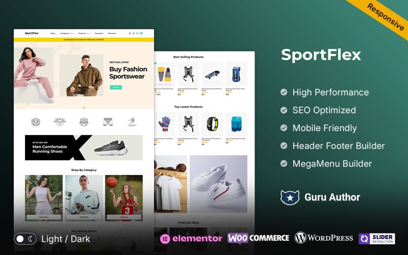 Sportflex - Sports Wear and Sports Store Club WooCommerce Theme