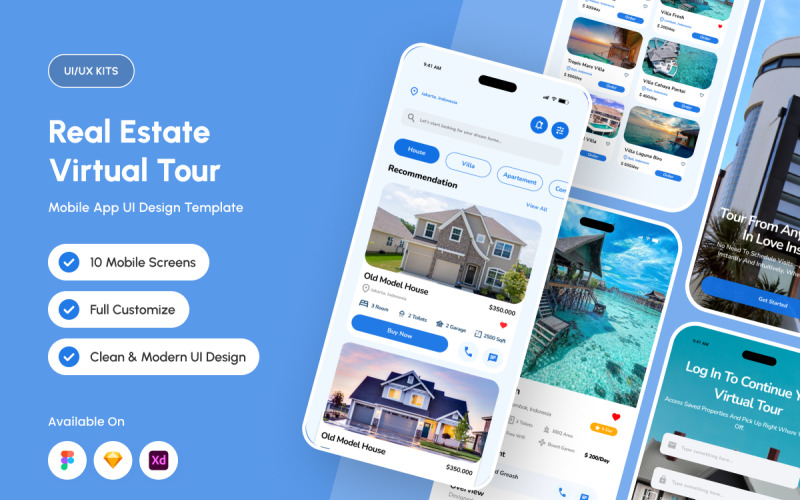 Viewsta - Mall för app för virtuell rundtur i fastigheter