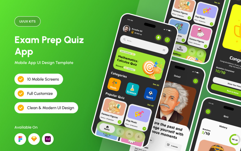 Qwezy – Lärande Quiz UI-kit