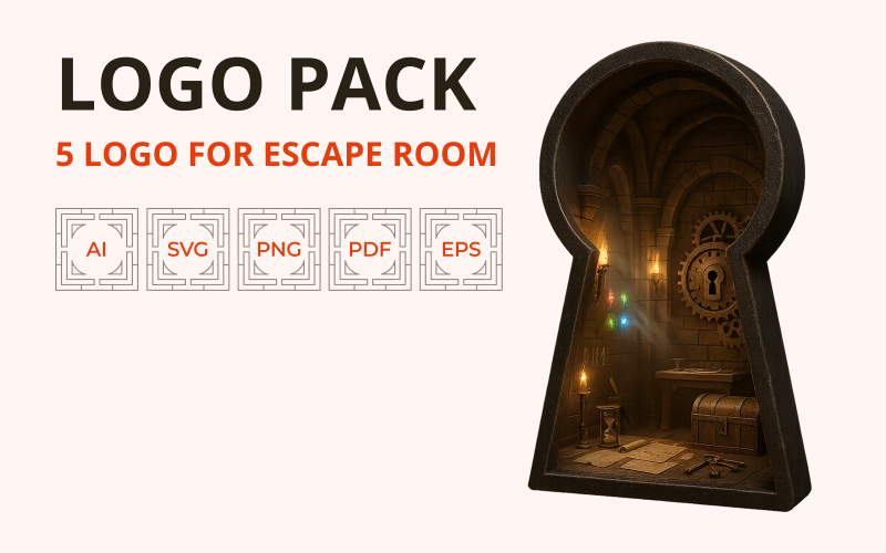 Archivex – Pack de logos pour une marque d'escape game