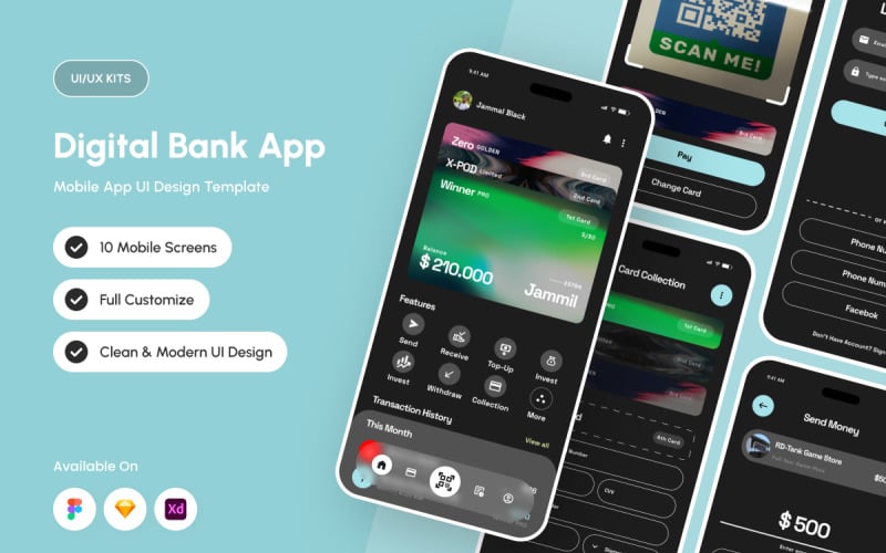 FlowFlex – 数字钱包 UI 套件