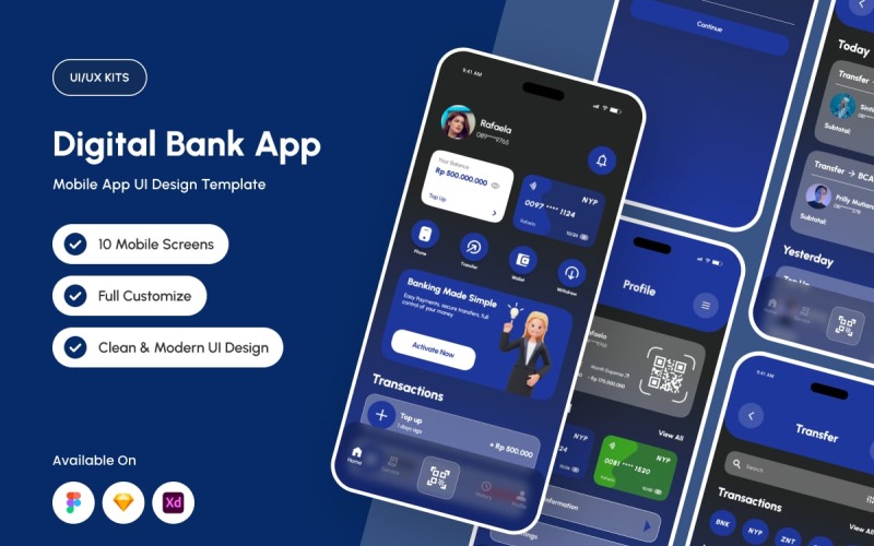 Nyimpen: kit de interfaz de usuario de billetera móvil