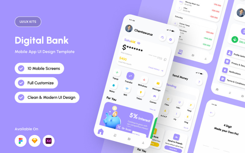 SatukliK – Digitale Bank App UI Kit
