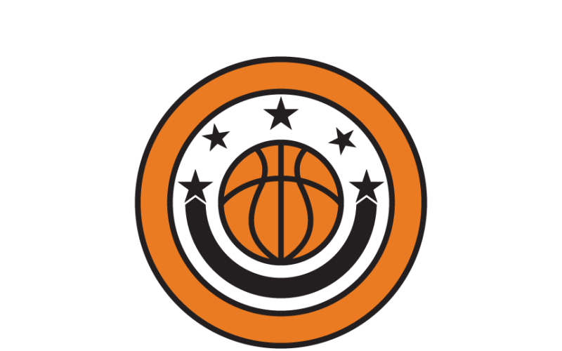Настраиваемый шаблон логотипа Basketballll