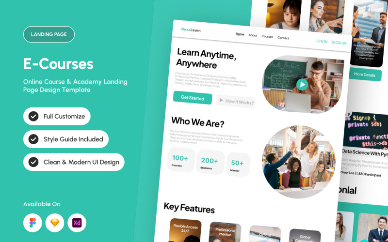 NexaLearn – Landningssida för onlinekurser