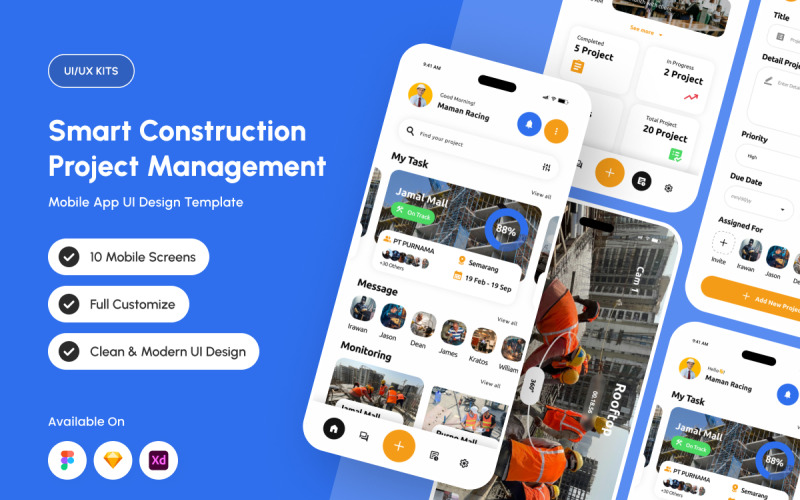 Tapak – Smart byggapp UI-kit