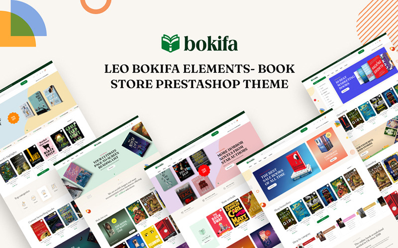 Leo Bokifa - Tema Prestashop per Elementor per libreria