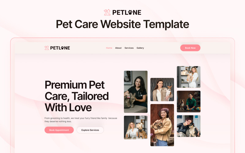 Petlone – Modello Elementor Premium per la cura degli animali domestici