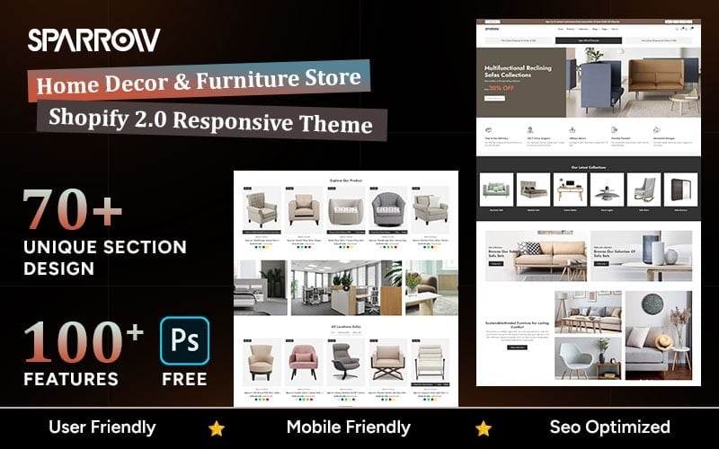 Sparrow Decor – Modern Furniture & Home Decor Shopify Theme