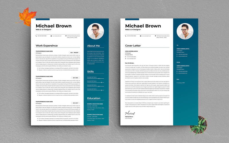 Modèles créatifs de CV et de lettres de motivation pour graphistes