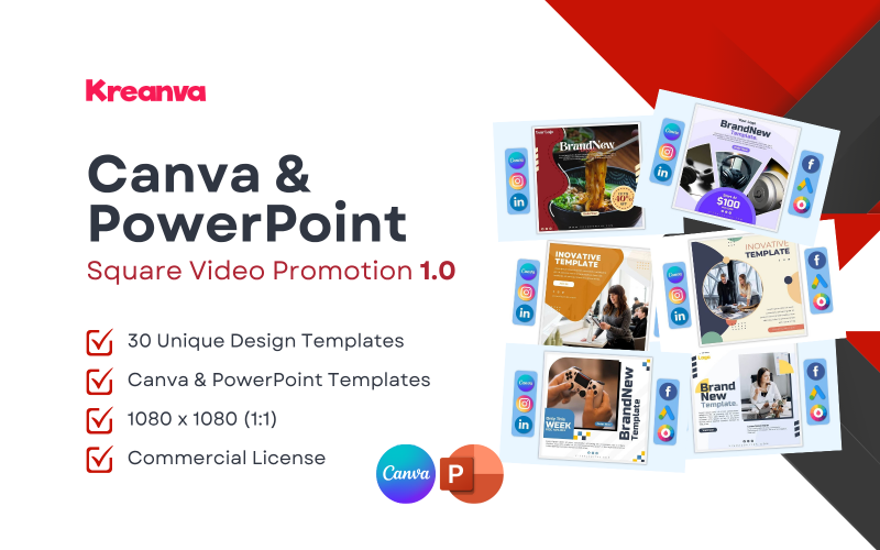 Promotion vidéo carrée K1 Canva et PowerPoint 1.0