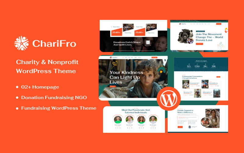 Charifro – motyw WordPress dla organizacji charytatywnych i non-profit