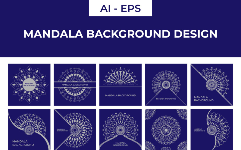 Mandala háttér művészeti design gyűjtemény