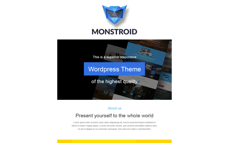отзывчивый шаблон информационного бюллетеня для бизнеса и услуг