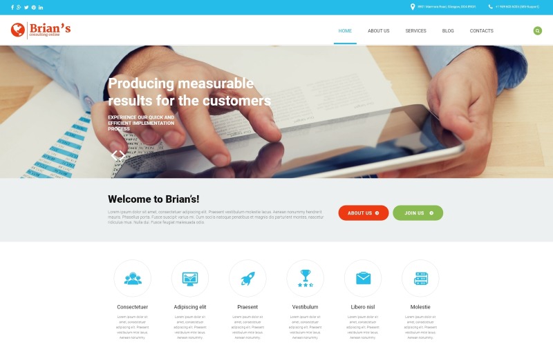 Danışmanlık Duyarlı Joomla Şablonu