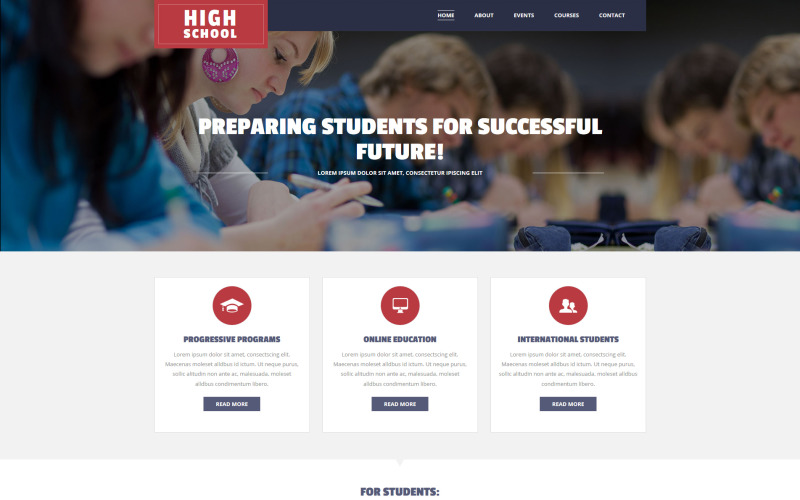 шаблон education moto cms 3