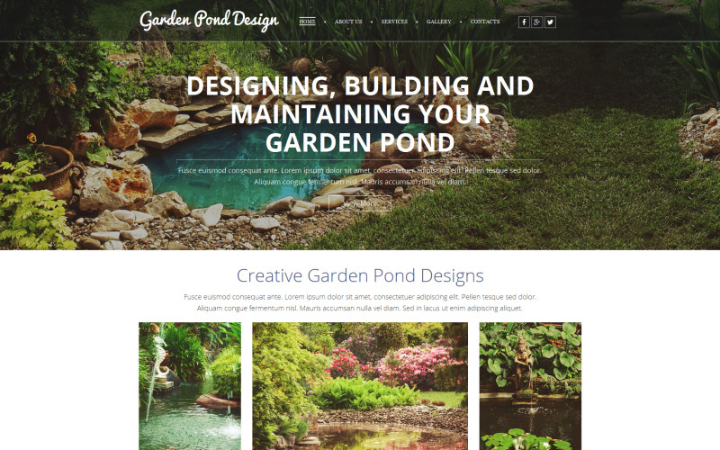шаблон garden design moto cms 3