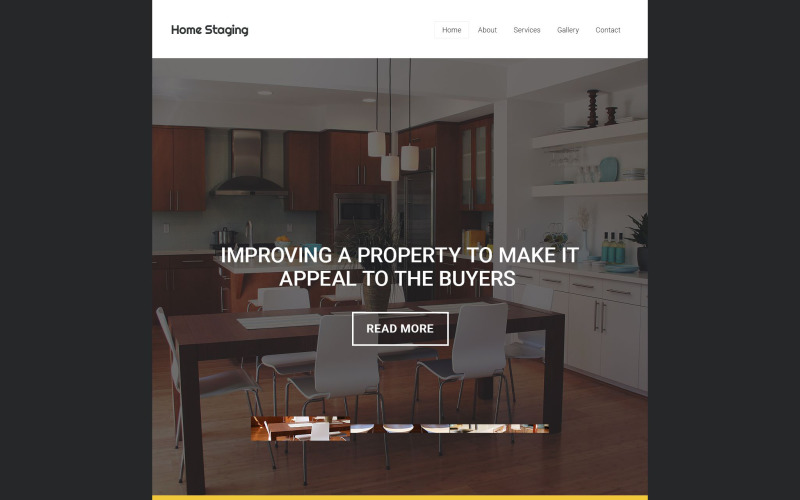 Plantilla de sitio web de Home Staging