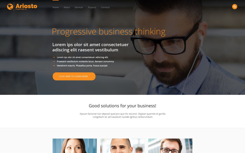 Responsieve websitesjabloon raadplegen