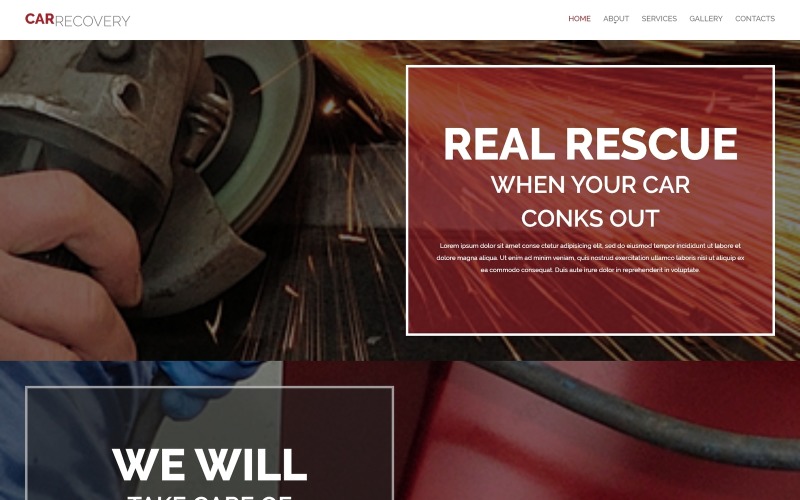 Шаблон веб-сайту з ремонту автомобілів
