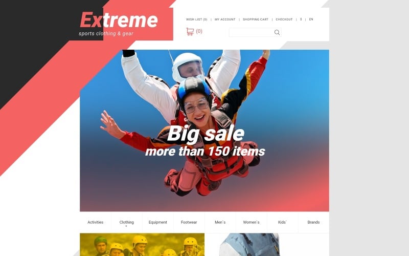Sports Store OpenCart Template
