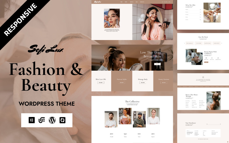 Sofi Lux – Elegancki motyw WordPress Elementor poświęcony modzie, urodzie i kosmetykom