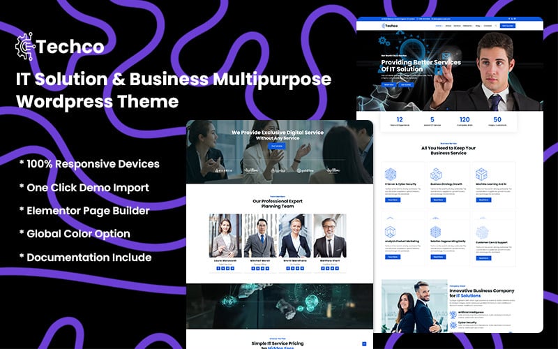 Techco - IT Solution and Business Consulting WordPress Theme
