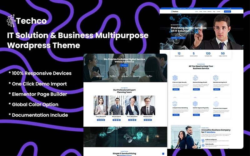 Techco - Tema WordPress para Soluções de TI e Consultoria Empresarial