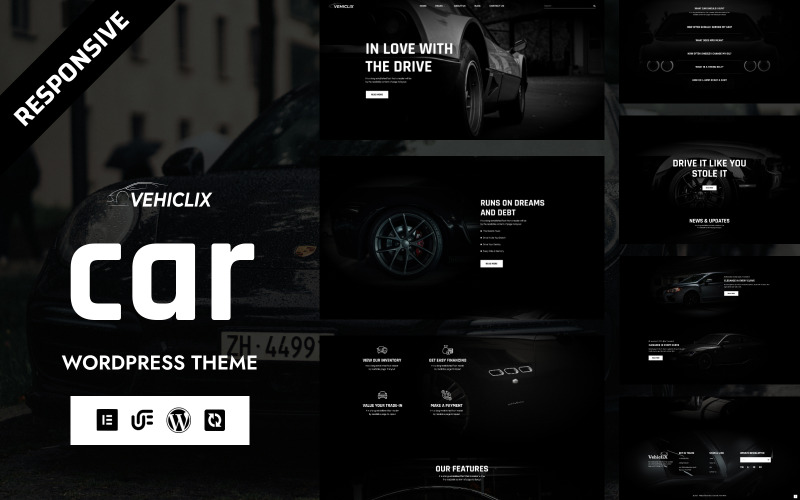 Vehiclix – WordPress Elementor Theme für Fahrzeugaufbereitung und Autohandel