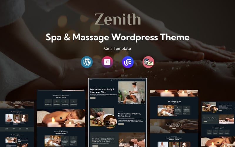 Zenith — многоцелевая адаптивная тема WordPress для спа и массажа