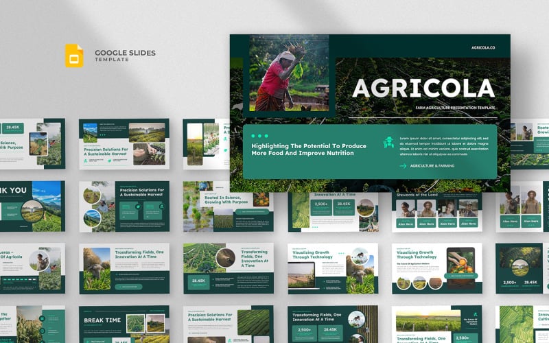 Agricola - Plantilla de Google Slides para la Agricultura Moderna