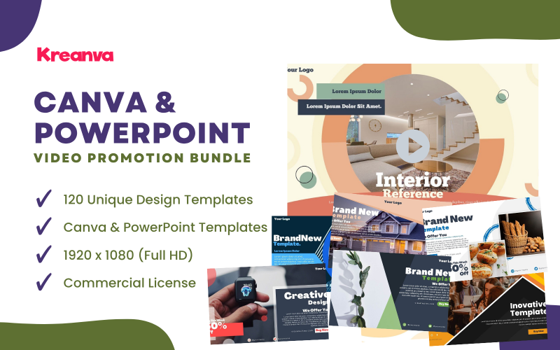 K1 Canva en PowerPoint Video Promotie Bundel