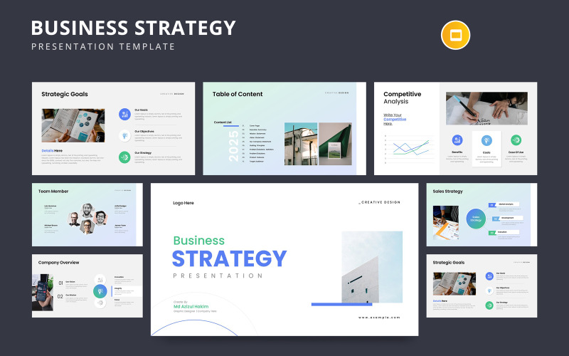 Plantilla de Google Slides para estrategia empresarial