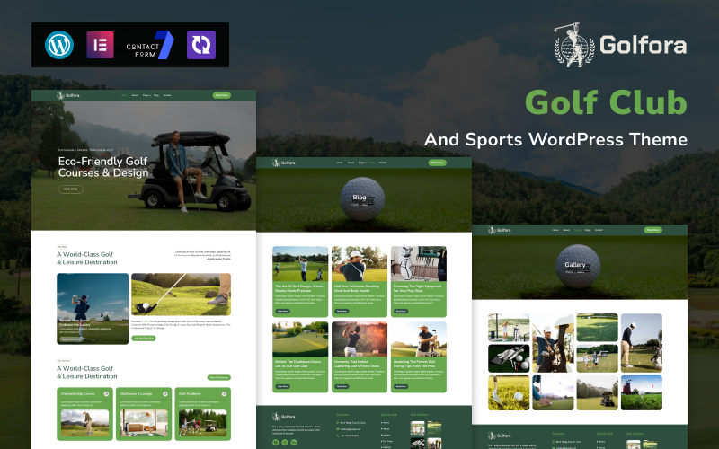 Golfora – WordPress тема для гольф-клубов и спорта