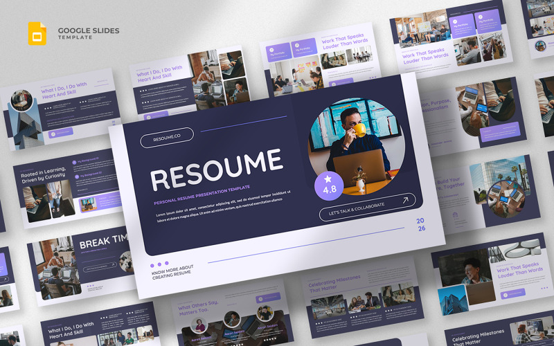 Resoume - Resume & Portfolio Google Slides Template